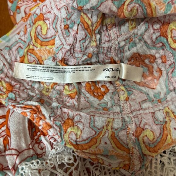 Anthropologie Women Midi Dress Size Sml Oversized Lace Floral Granny Cottagecore - Picture 9 of 14